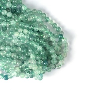 Cuentas redondas lisas de fluorita verde natural, cuentas sueltas de piedra preciosa de fluorita para la fabricación de joyería, precio al por mayor, 4MM 6MM 8MM 10MM - Product Image 2