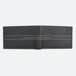 Custom logo Soft Cowhide Genuine <b>Leather</b> <b>Men</b> <b>Wallet</b> Bifold Slim <b>Wallets</b> for <b>Men</b> with RFID Blocking feature - Product Image 5