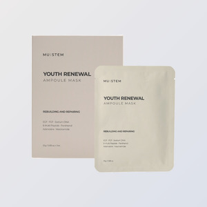 ผลิตภัณฑ์ดูแลผิวหน้า คิวบิวตี้เกาหลี Myuseutem Youth Renewal Ampoule Mask 25 กรัม x 5 แผ่น ผลิตในเกาหลี ไนอะซินาไมด์ - Product Image 6