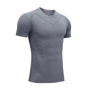 <b>Mens</b> Fitness Short Sleeve T <b>Shirt</b> Quick-Dry Breathable Training Wear Bodybuilding Tight <b>Compression</b> <b>Shirts</b> For <b>Men</b> On Sale Now - Product Image 2