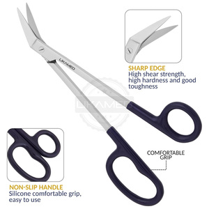 Ciseaux à ongles incurvés en acier inoxydable LIKAMED, manche extra long, coupe-ongles épais pour ongles incarnés et cuticules 7.5 - Product Image 6