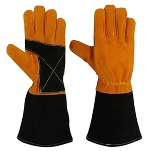 Gants de sécurité en cuir de vachette pleine fleur à double paume, résistants aux chocs thermiques et aux étincelles, robustes, pour les travailleurs industriels, usage général - Product Image 1