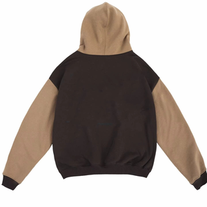 Sweat-shirt à capuche oversize pour homme, color block, en polaire, patchwork, décontracté, automne, coupe classique, manches longues, tricoté - Product Image 2