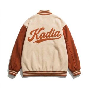 Men's Embroidered Reversible Bomber <b>Jacket</b> Eco-Friendly Windproof Breathable Nylon/Polyester Stand Collar Varsity <b>Jacket</b> - Product Image 3