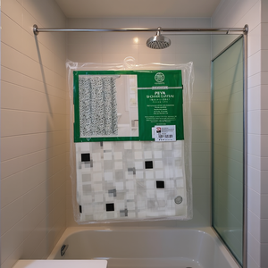 Cortina de Baño Elegante y Práctica de 180*180 cm, Impermeable, de PEVA, Accesorios para Ducha - Product Image 3