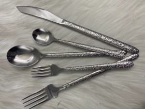 Ensemble de couverts écologiques en acier inoxydable de 5 pièces, design moderne et élégant, vente en gros pour la maison et la cuisine - Product Image 3