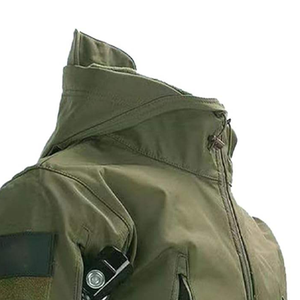 Men's Olive Green Hunting Suit And Set Waterproof Soft <b>Shell</b> Hunting Wear Full Sleeve Solid Color Autumn Outdoor Gear - Product Image 3