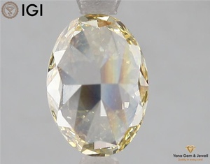 Diamant de 2,50 carats de couleur jaune vif fantaisie, clarté VS2, avec certificat IGI, cultivé en laboratoire CVD, taille ovale, pour bague de fiançailles de créateur - Product Image 5