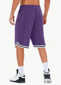 Shorts Bermuda pour homme gris uni, séchage rapide, respirant, protection UV, poches, fermeture à cordon, shorts décontractés en tricot - Product Image 4