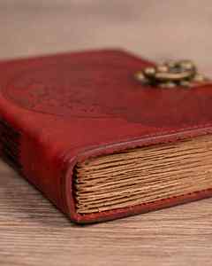 Premium Embossed Leather Notebook with Lock Travel Journal <b>Diary</b> Decorative Leather Journal with Metal Clasp Writing & Sketch - Product Image 2