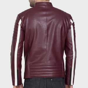 2026 Best Design <b>Leather</b> Cotton <b>Jacket</b> Stand Collar Comfortable Custom Print High Quality Vintage Hooded Front <b>Leather</b> <b>Jacket</b> - Product Image 3