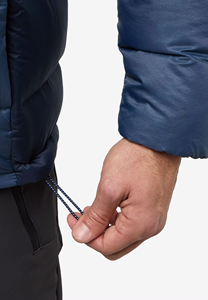 Premium Winter Puffer <b>Jacket</b> For <b>Men</b> Adjustable Hem 2-Way Zip <b>Warm</b> Hooded Outerwear Elastic Cuffs Lightweight Streetwear - Product Image 3