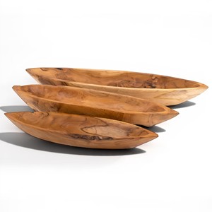 Bandeja Decorativa Grande de Madera de Teca Sólida Hecha a Mano para Centro de Mesa, Ideal para Hoteles, Resorts, Villas y Decoración del Hogar - Proveedor Mayorista - Product Image 6
