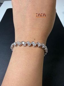 Premium Lab Grown Diamond S Link <b>Bracelet</b> for Women Elegant Tennis Style Fine Jewelry Wedding Bridal Gift - Product Image 5
