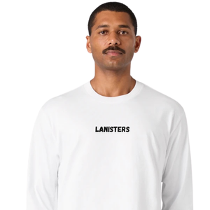 T-shirt à manches longues pour homme, coupe classique, col rond, poignets ouverts, petit imprimé central sur la poitrine, haut en maille pour usage quotidien, fabricant OEM personnalisé en gros - Product Image 3
