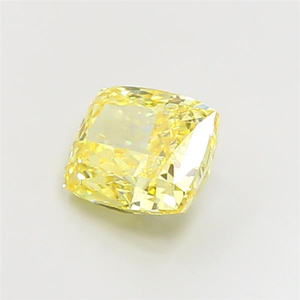 เพชรเม็ดเดี่ยวทรงคุชชั่นสีเหลืองสดใส ประดับด้วยความหรูหราสง่างามสำหรับงานออกแบบเครื่องประดับชั้นสูง ได้รับการรับรองว่าเป็นเพชรที่เพาะเลี้ยงในห้องปฏิบัติการด้วยวิธี CVD - Product Image 2