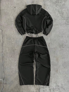 ชุดเซ็ตแทรคสูทลำลองแบบมีซิปสำหรับผู้ชาย ขายส่งแบบใหม่ - Product Image 2