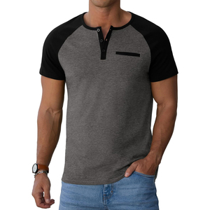 Camiseta de Manga Larga con Cuello de Botones, Estilo Urbano Informal para Hombre, Nueva Moda 2026, de Alta Calidad, con Contraste de Color - Product Image 6