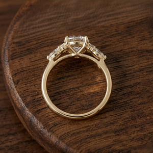 แหวนเพชรทรงกลมเจียระไนแบบบริลเลียนท์ ทองคำแท้ 14K ยี่ห้อ Aries Jewel Trendy ได้รับการรับรองจาก IGI เหมาะสำหรับผู้หญิง สวมใส่ในโอกาสหมั้นและงานแต่งงาน - Product Image 4
