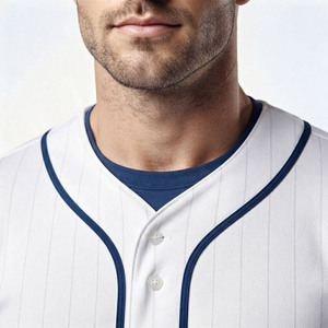 Tenue de baseball élégante pour homme, personnalisable avec impression sur mesure, 100 % coton, vêtements de performance anti-humidité pour tournoi - Product Image 5