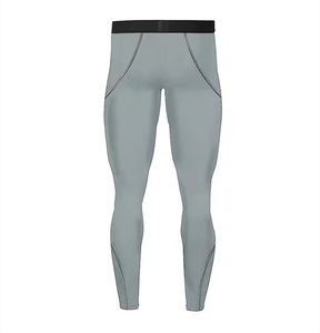 Wholesale Customized Size Quick Dry Breathable Lightweight Printed <b>Winter</b> Fitness Compression Sets Unisex Solid Pattern 2 Piece - Product Image 4