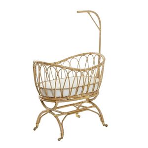 High Quality Rattan Baby Bassinet With Wheels Toddler Furniture Nursery Room Wholesale Factory Price Hot Sale Cheap Mobility - Product Image 2