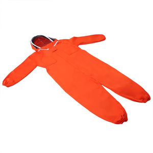 Traje de Apicultor Protector de Poliéster y Algodón, Color Naranja Liso, con Malla en Todo el Cuerpo, Sombrero Redondo Ventilado, Uniforme de Apicultor - Product Image 4