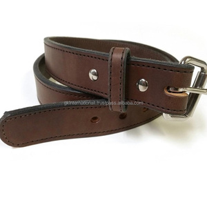 Cinturón informal de cuero con arnés marrón personalizado más vendido para unisex, suministro al por mayor de cinturón y accesorios de cuero informal para hombres - Product Image 5