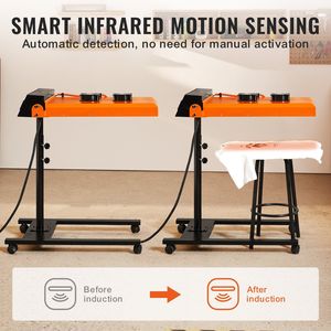 Essiccatore Flash Pro 6000W Aggiornato 19 x 21 Pollici Automatico a Infrarossi IR con Doppia Ventola per Serigrafia - Product Image 4