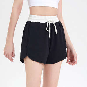 Women's New Fashion Elastic Waist Gym Sweat <b>Shorts</b> <b>Ladies</b> Fitness Athletic Polyester Fabric Wear Sport Style <b>Cargo</b> <b>Shorts</b> Washed - Product Image 4