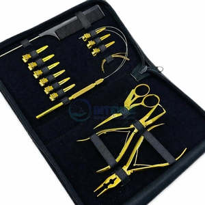 Kit d'outils professionnels pour extensions de cheveux, 4 pièces, pinces de 7 pouces, enfileur à boucle, aiguille à tirer, crochet pour extensions - Product Image 6