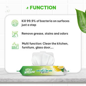 Antibacterial Kitchen <b>Wipes</b> - Safe for Sensitive Skin, Non-Woven Spunlace Material, Customizable for Surface Cleaning - Product Image 6