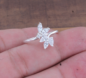 Luxury Silver Plated 925 Sterling Silver Cubic Zirconia <b>Ring</b> AAAA <b>CZ</b> Diamond Engagement Wedding Band Women Jewelry Wholesale - Product Image 6