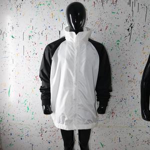 Custom Fashionable Autumn Casual Half <b>Zip</b> <b>up</b> Hooded Windproof Coated Stand Collar Windbreaker <b>Jacket</b> for Men Urban Productions - Product Image 5