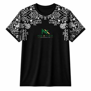 Custom Baroque <b>Paisley</b> Print T-<b>Shirt</b> Men Shoulder Graphic Tee Streetwear Fashion Summer Top - Product Image 2