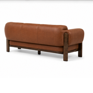 Luxury Leather 3 Seater <b>Sofa</b> Solid Teak <b>Wood</b> <b>Frame</b> <b>for</b> Hotel Villa Apartment Hospitality Furniture - Product Image 3