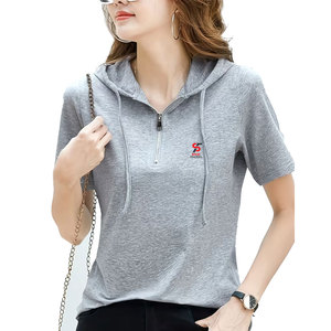 เสื้อฮู้ดผู้หญิงสำหรับฤดูร้อน รุ่น Solid Trader Ultimate Comfort น้ำหนักเบา ระบายอากาศได้ดี ดีไซน์เรียบหรู สีพื้น ใส่ได้ทุกวัน ไอเทมสำคัญ - Product Image 2