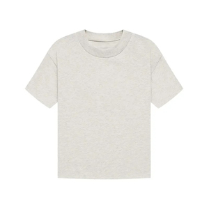 Camiseta deportiva de cuello redondo, estilo boxy, oversize, streetwear, de algodón 100% de alto gramaje, corte cropped para hombre - Product Image 2