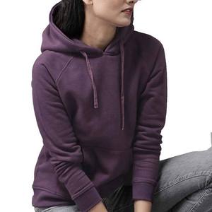 Nuevo Diseño, Sudadera con Capucha para Mujer, 100% Algodón, Color Morado Oscuro, Personalizable con Impresión, Manga Larga, Talla Grande - Product Image 2