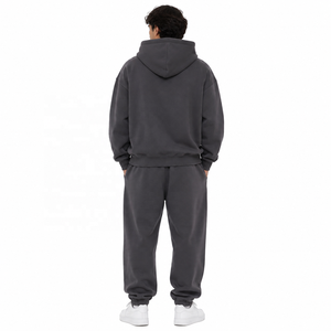 Sudaderas con Capucha de Alta Calidad de 400 GSM, 100% Algodón, Conjunto Deportivo de Dos Piezas, Estilo Casual Urbano, Proveedor ODM OEM - Product Image 3