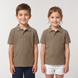 Polo unisexe pour enfants, hauts décontractés à manches courtes avec col boutonné, t-shirt en maille décontracté, fournisseur de vêtements en gros pour l'école et le quotidien - Product Image 5