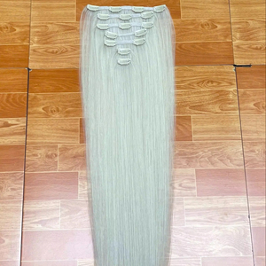 Extensiones de Cabello Vietnamitas con Clip, 100% Cabello Virgen Remy, Origen Hanoi, 100g - Product Image 1