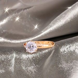 Bague de mode en diamant américain géométrique de style classique en or 18 carats pour mariage, bureau ou fiançailles pour cadeau d'anniversaire - Product Image 1