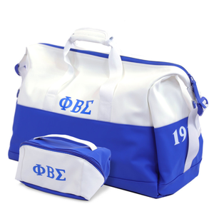 กระเป๋าเดินทาง Phi Beta Sigma สีน้ำเงินรอยัล ขาว พร้อมตัวอักษรกรีก กระเป๋าออกกำลังกายขนาดใหญ่ ความจุเยอะ กระเป๋าเดินทางสำหรับสมาคมนักศึกษา - Product Image 3