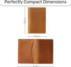 Carteras de Cuero Ligeras de Primera Calidad para Hombre, con Cierre de Solapa, Secado Rápido, Diseño Delgado y Elegante, para Uso Diario - Product Image 4