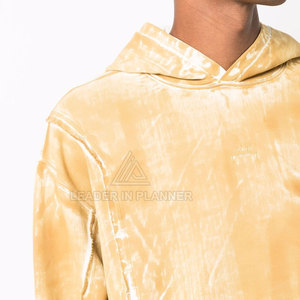 Hoodies délavés à l'acide pour hommes, les plus vendus, prix de gros, basiques, pour usage décontracté, avec logo personnalisé imprimé - Product Image 5