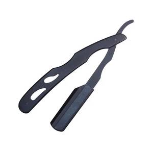 Morje Surgical <b>Single</b> <b>Blade</b> Stainless Steel <b>Razor</b> with Black Handle and Gold <b>Blade</b> for Barber Shop Use - Product Image 6