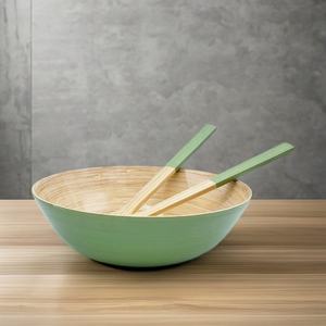 Juego de Tazones y Cucharas de Bambú Pulido Ecológico de Alta Calidad, Estilo Clásico, Venta al Por Mayor - Product Image 4