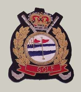 Badges de blazer personnalisés brodés à la main en relief 3D, écologiques, de luxe, pour clubs de golf et de country, badges en fil de zari - Product Image 4