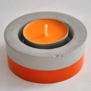 Porte-bougie en béton fait main TCE Premium pour la décoration de la maison, centre de table, hôtel, restaurant, cadeau et aménagement intérieur - Product Image 3